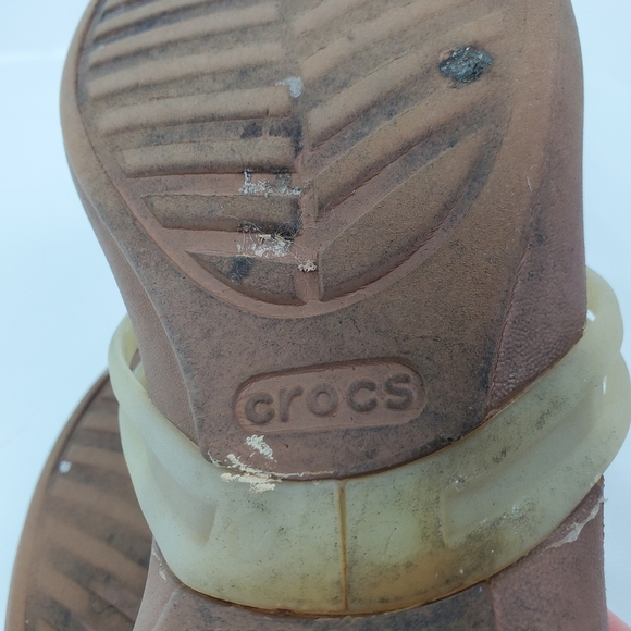CROCS Lightweight Comfortable Thong Sandals Sz 7 - Picture 9 of 10